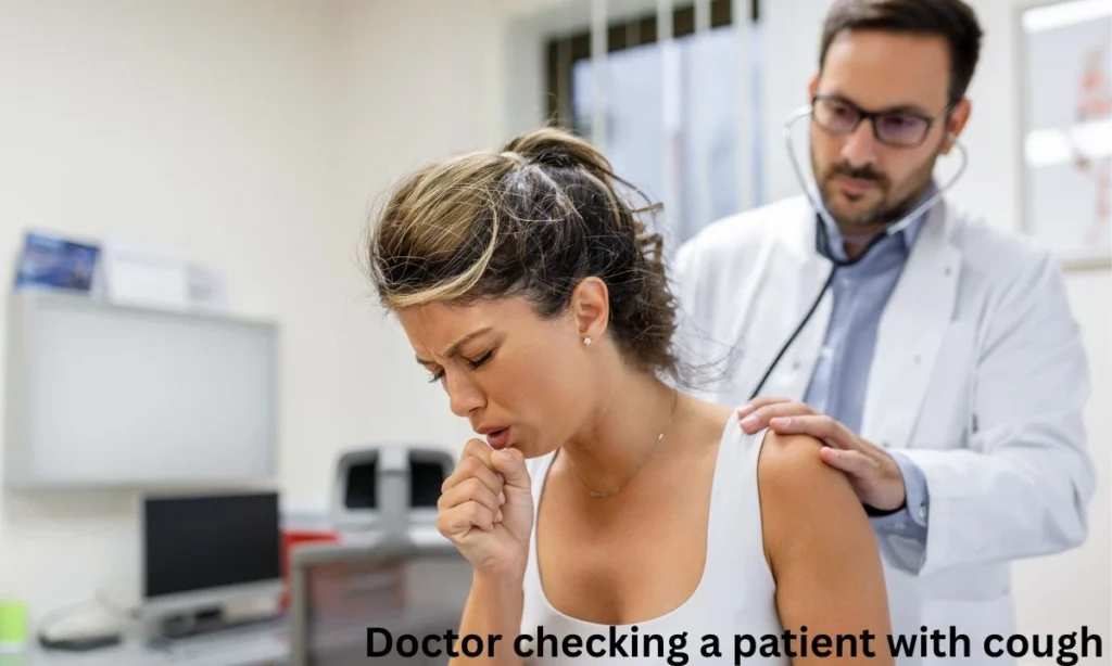 Doctor Checking A Patient With Cough